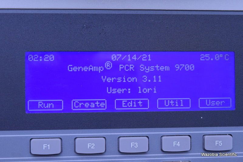 AB APPLIED BIOSYSTEMS  GENEAMP PCR SYSTEM 9700 WITH 96 WELL BLOCK N8050200