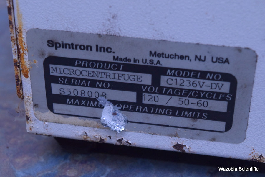 DENVILLE SCIENTIFIC INC. MICRO 240A MODEL C1236V-DV MICROCENTRIFUGE