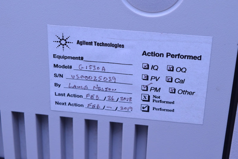 HP AGILENT 6890 SERIES GC  PLUS SYSTEM G1530A WITH FID DETECTOR