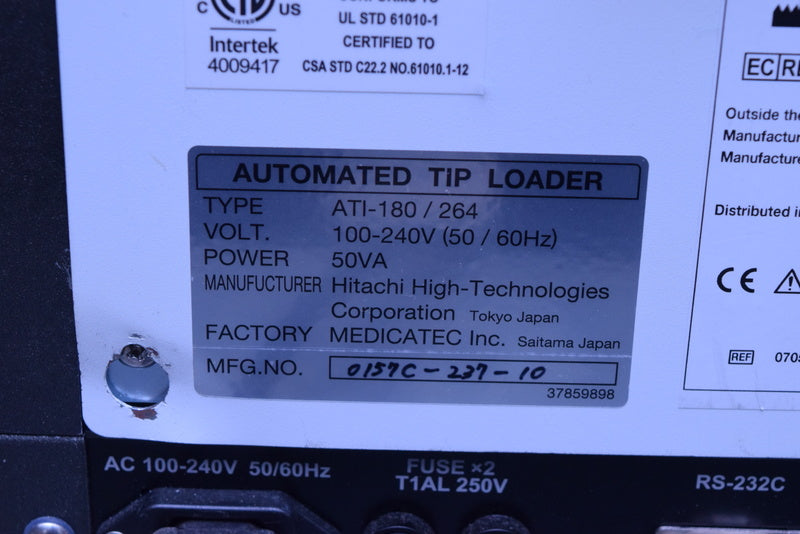 ROCHE HITACHI COBAS AUTOMATED TIP LOADER ATL 180/264