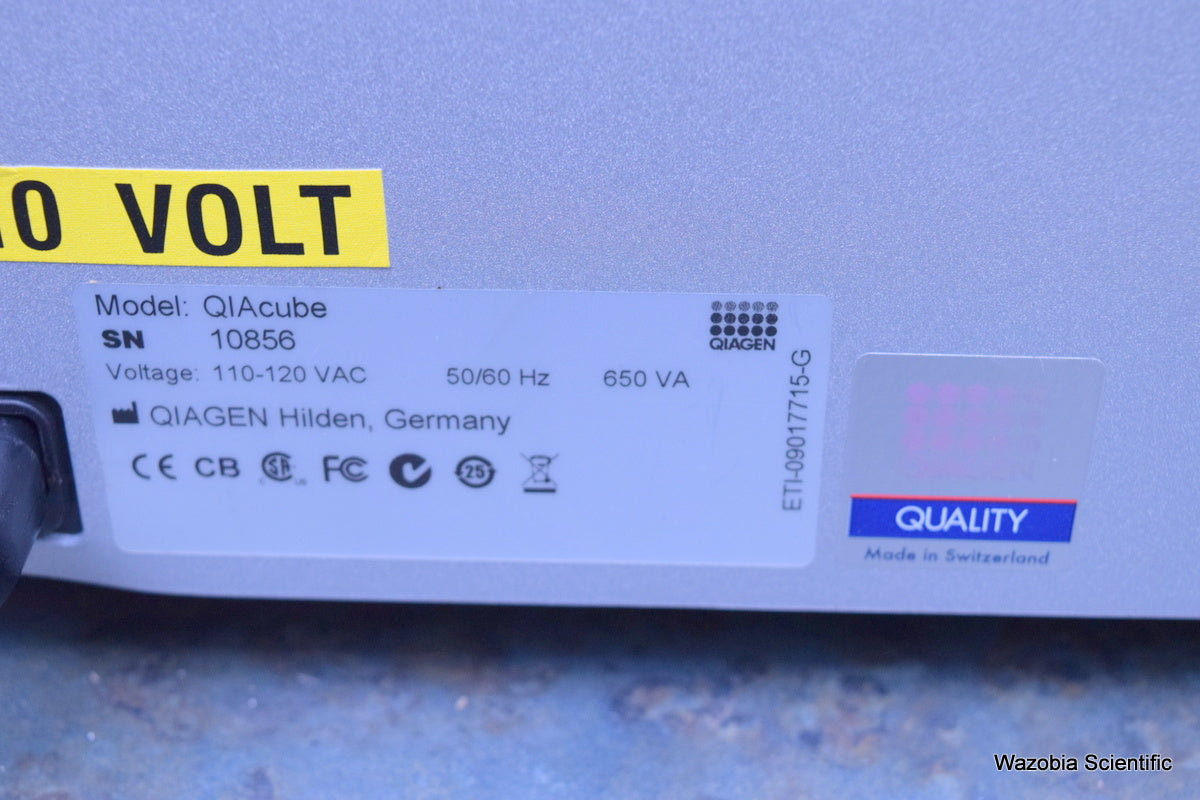 QIAGEN QIACUBE AUTOMATED DNA RNA PURIFICATION ISOLATION SAMPLE PREP 9241155
