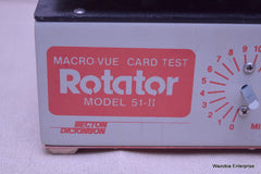 BECTON DICKINSON MACROVUE CARD TEST ROTATOR MODEL 51-II