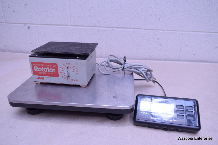 BECTON DICKINSON MACROVUE CARD TEST ROTATOR MODEL 51-II