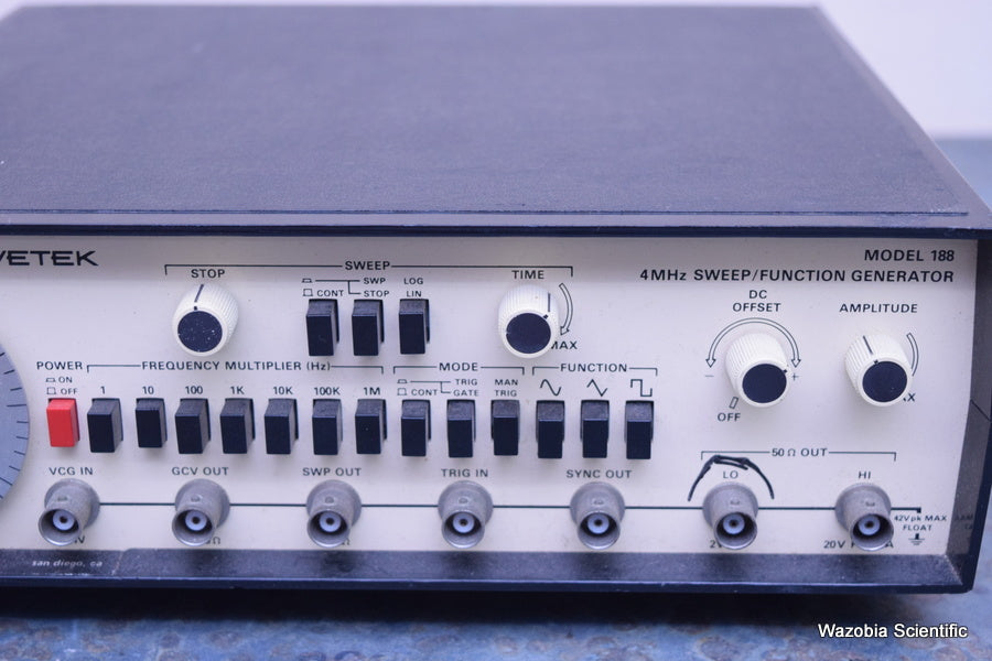 WAVETEK 4 MHZ FUNCTION GENERATOR MODEL 188
