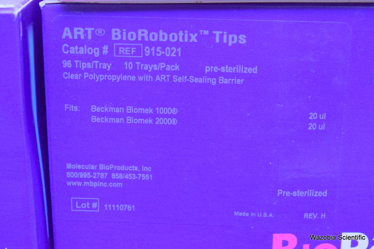 BECKMAN BIOMEK 1000 2000 20 UL  915-021 MBP ART MOLECULAR BIOPRODUCTS BIOROBOTIX