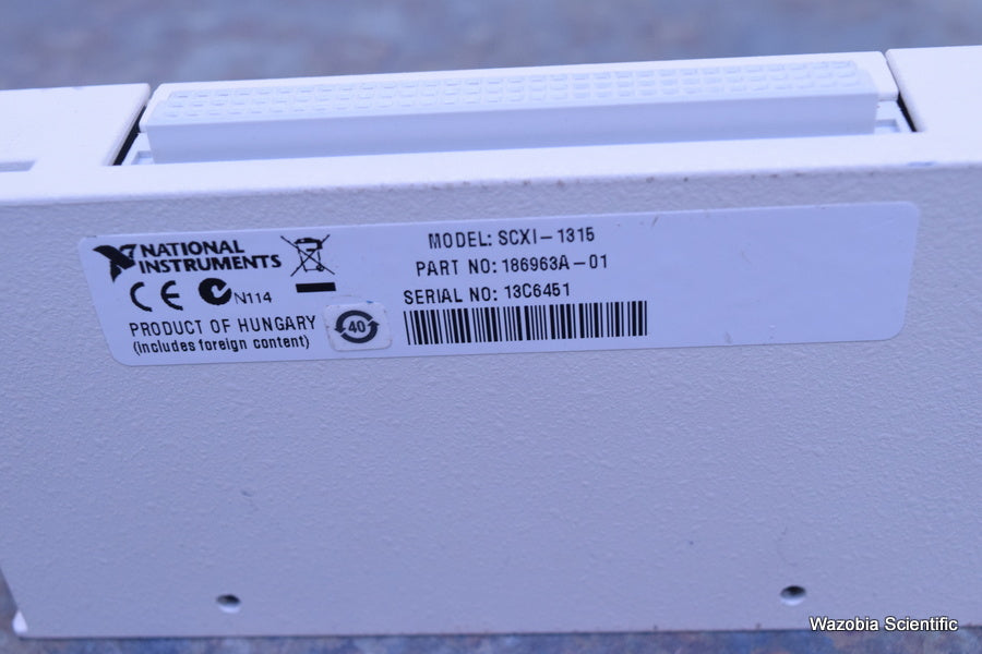 NATIONAL INSTRUMENTS NI SCXI-1315 LVDT TERMINAL BLOCK