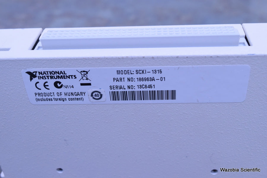 NATIONAL INSTRUMENTS NI SCXI-1315 LVDT TERMINAL BLOCK
