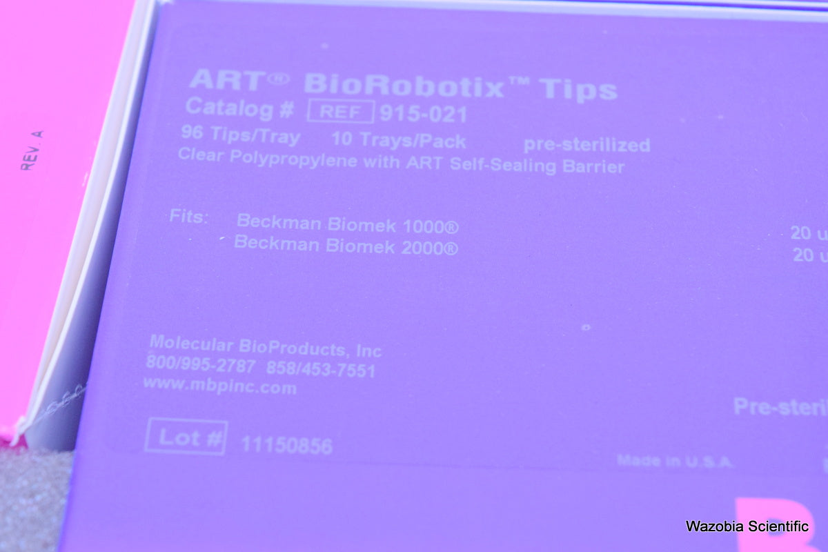 BECKMAN BIOMEK 1000 2000 20 UL  915-021 MBP ART MOLECULAR BIOPRODUCTS BIOROBOTIX