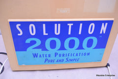 SOLUTION 2000 WATER PURIFICATION PURE AND SIMPLE 2001 BU