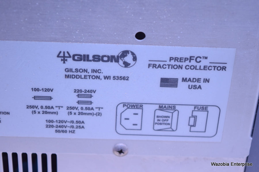 GILSON PREP FC  PREPFC FRACTION COLLECTOR