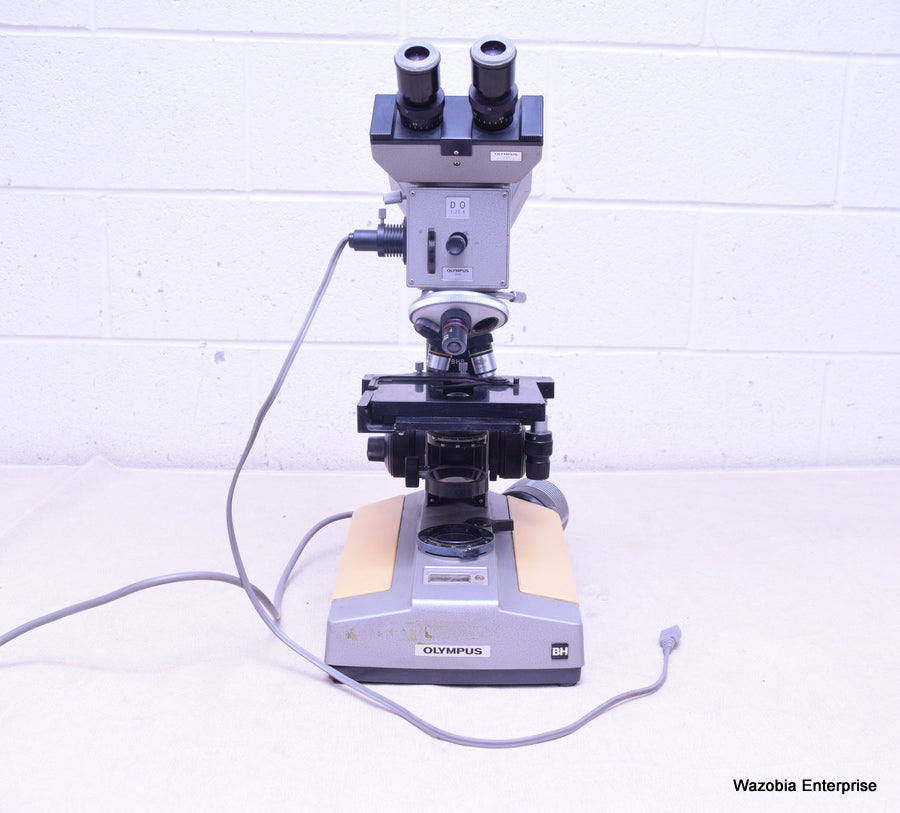 OLYMPUS BH- BHB MICROSCOPE DUAL HEAD 2 LIGHT SOURCE