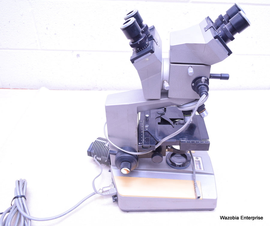 OLYMPUS BH- BHB MICROSCOPE DUAL HEAD 2 LIGHT SOURCE