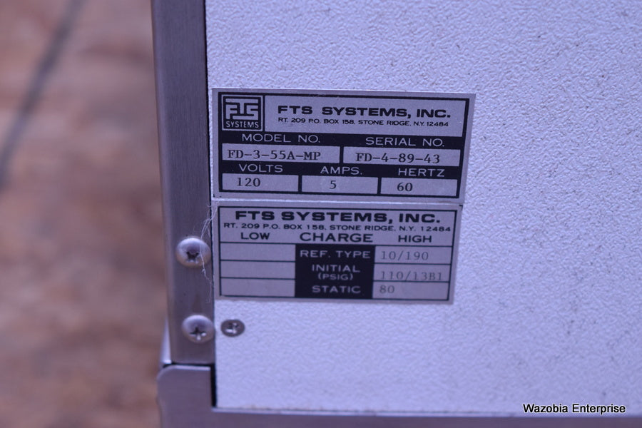 FTS SYSTEM INC MODEL FD-3-55A-MP FLEXI DRY MP MICRO PROCESSOR CONTROL CORROSION