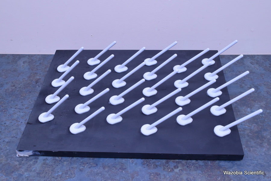THERMO SCIENTIFIC EPOXYN PRODUCTS DRYING RACK 27 WHITE PEGS EPOXY RESIN 24”X18”