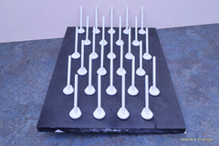 THERMO SCIENTIFIC EPOXYN PRODUCTS DRYING RACK 27 WHITE PEGS EPOXY RESIN 24”X18”