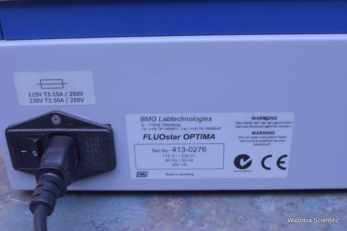 BMG LABTECH POLARSTAR OPTIMA MICROPLATE READER