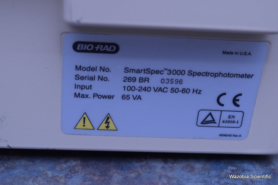 BIO-RAD SMARTSPEC 3000 SPECTROPHOTOMETER