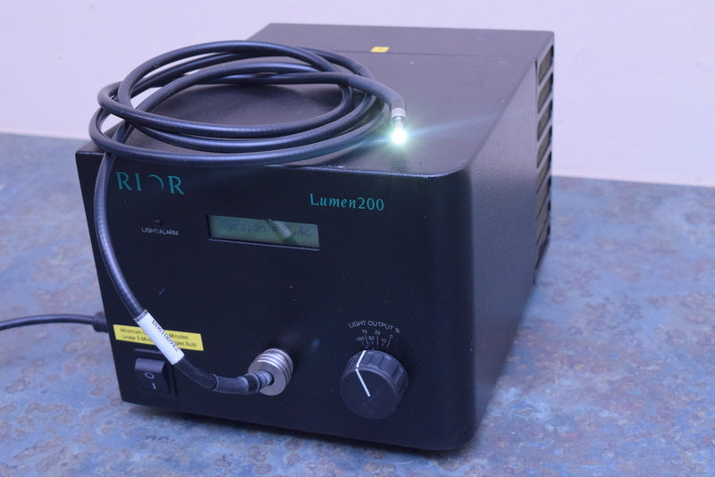 PRIOR LUMEN 200 FLUORESCENCE MICROSCOPE FIBER OPTIC LIGHT SOURCE POWER SUPPLY L2