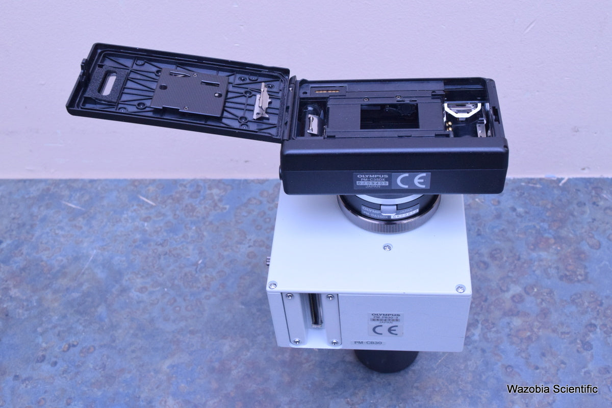 OLYMPUS MICROSCOPE CAMERA ATTACHMENT PM-C35DX PM-DA35DX PM-PB30-3 U-SPT PM-VB-3