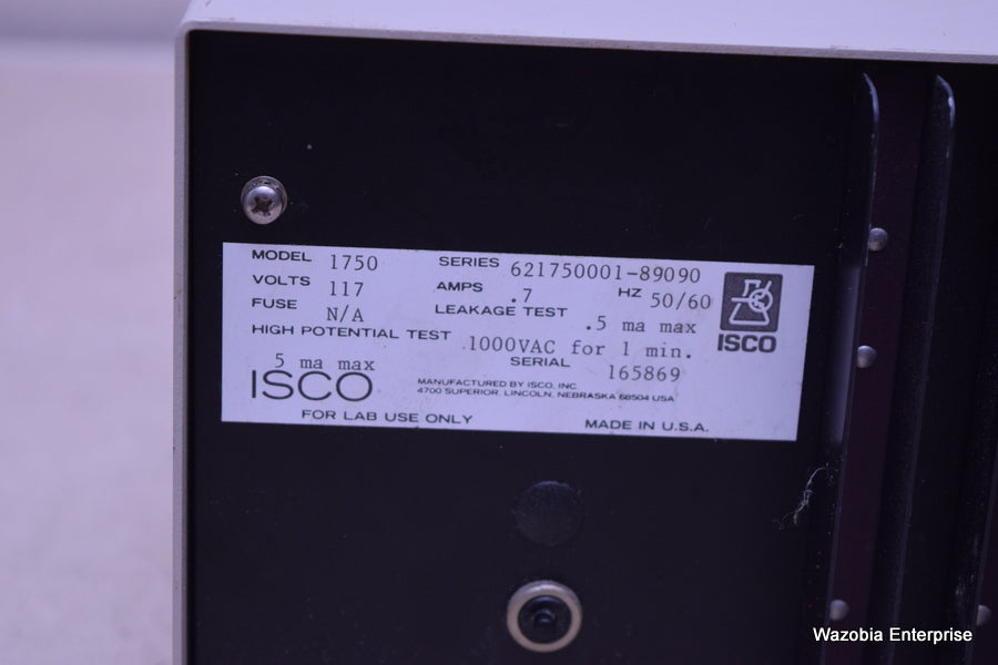 ISCO MODEL 1750 SAMPLE CONCENTRATOR