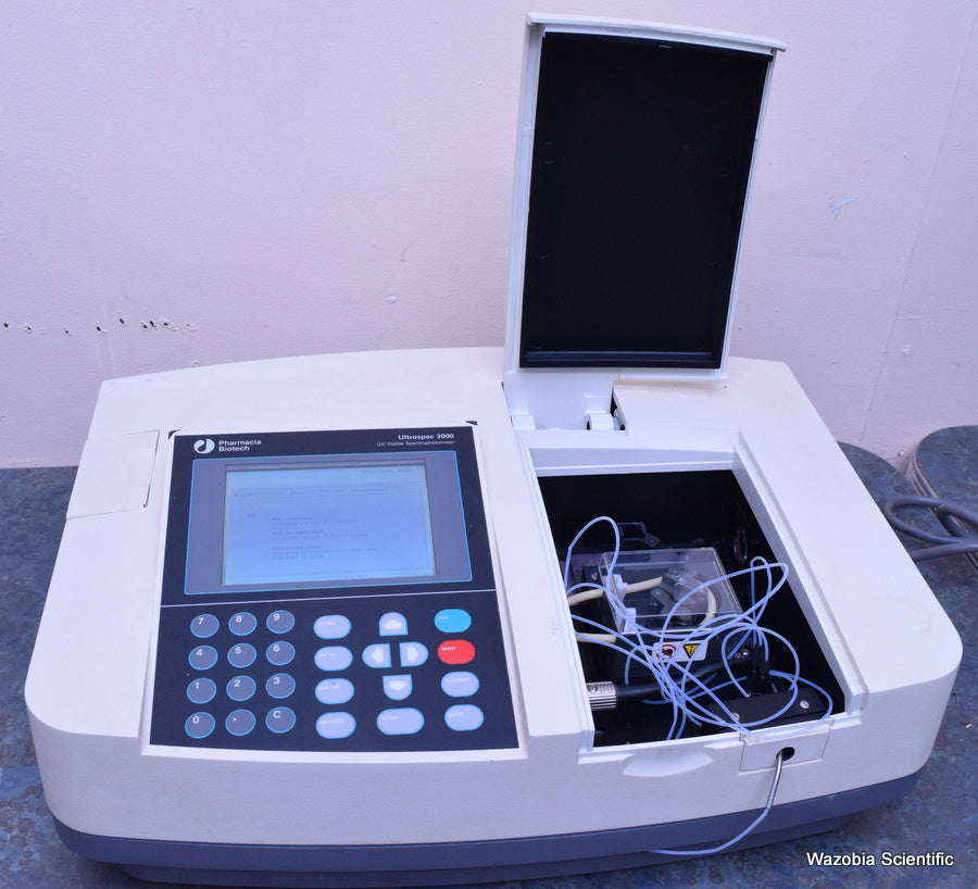 PHARMACIA BIOTECH ULTROSPEC 3000 UV/VISIBLE SPECTROPHOTOMETER MODEL 80-2106-20