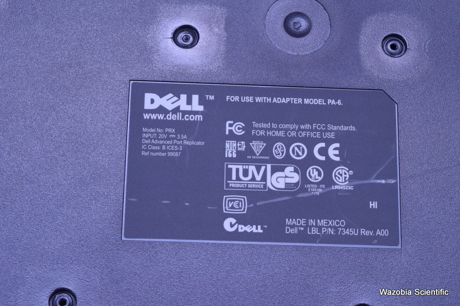 DELL C/PORT LATITUDE ADAPTER LAPTOP DOCKING STATION MODEL PRX