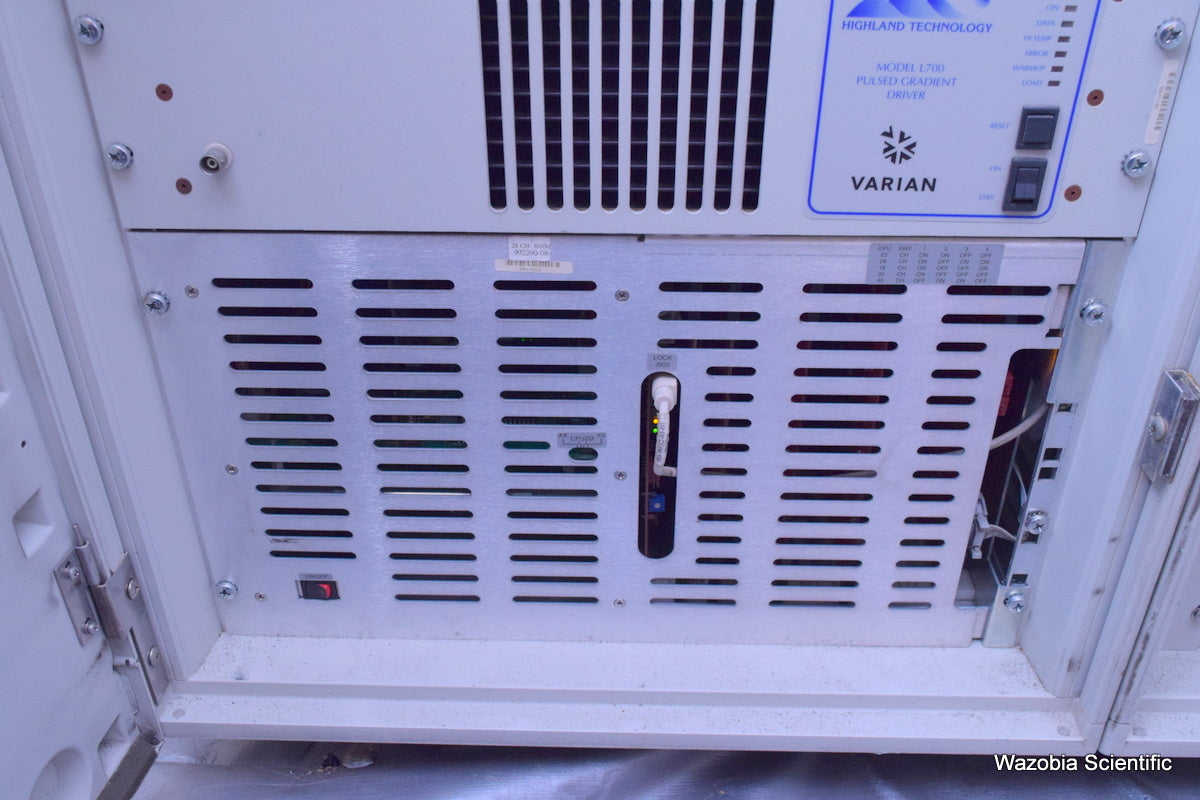 VARIAN UNITY INOVA NMR SPECTROMETER CONTROL CONSOLE L700 PULSED DRIVER BRONKHORS