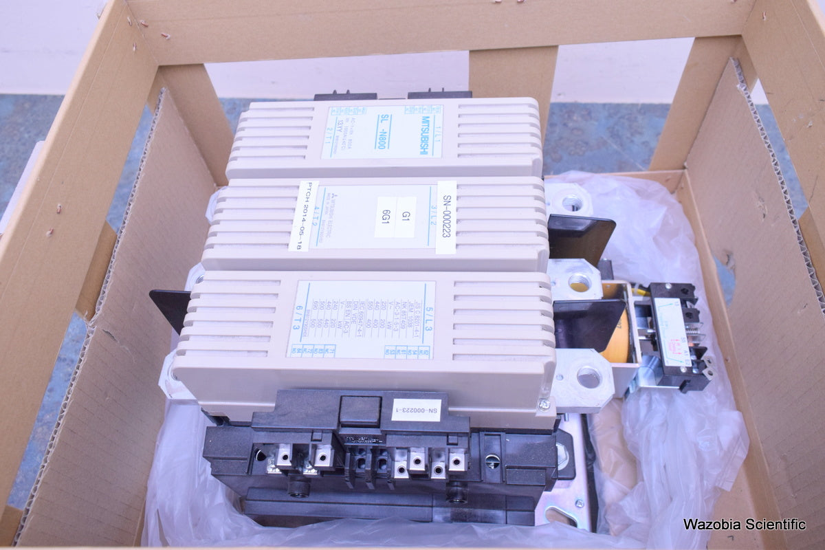 MITSUBISHI SL-N800 MAGNETIC CONTACTORS 3/L2 4/T2 5/L3 6/T3