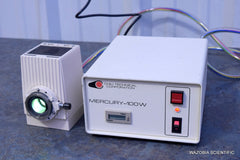 CARL ZEISS MICROSCOPE HBO 100 W/2 LIGHT SOURCE CHIU TECHNICAL MERCURY-100W M-100