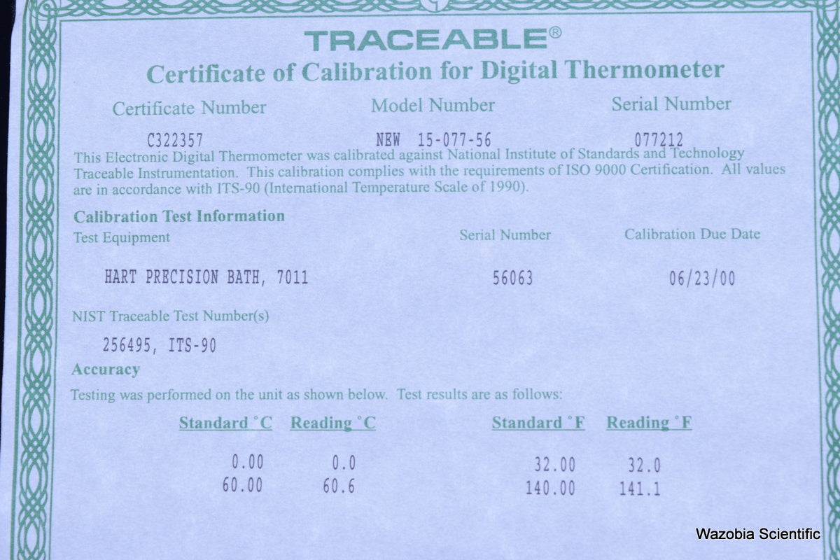 CONTROL COMPANY INFRARED THERMOMETER 15-077-56