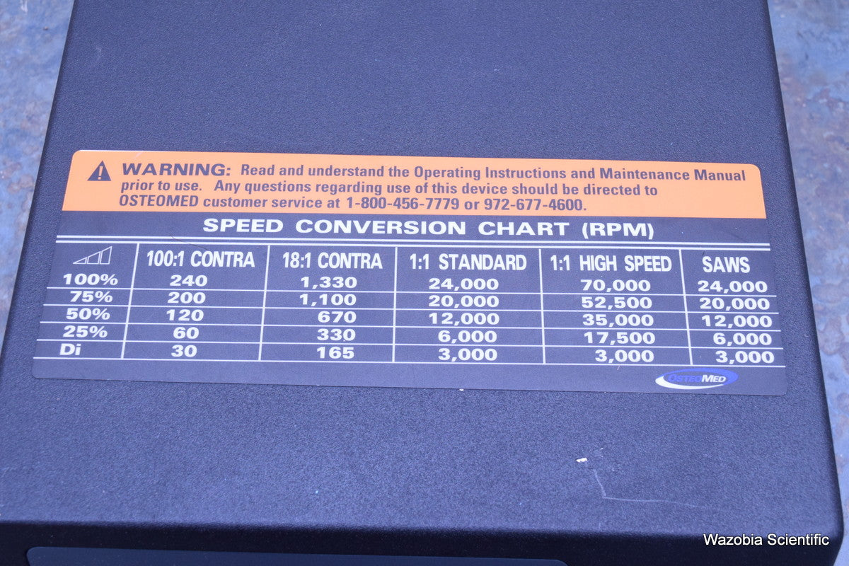 OSTEOMED OSTEO POWER 2  DENTAL SURGICAL POWER CONTROL MODULE 450-0021-00