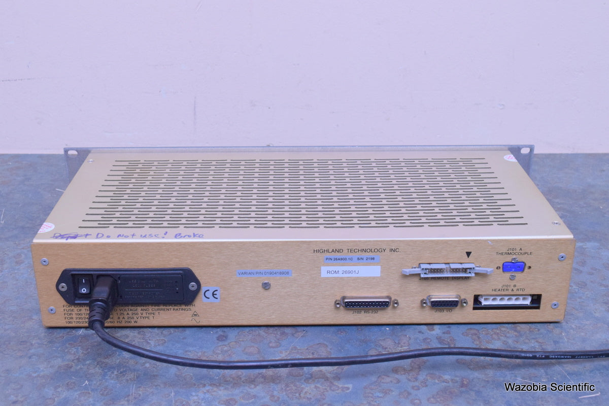 VARIAN TEMPERATURE CONTOLLER 0190418906 HIGHLAND TECHNOLOGY 26A900.1C