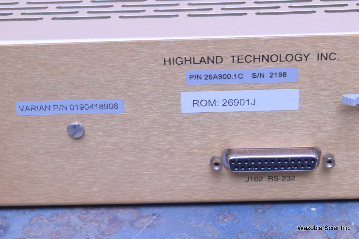 VARIAN TEMPERATURE CONTOLLER 0190418906 HIGHLAND TECHNOLOGY 26A900.1C