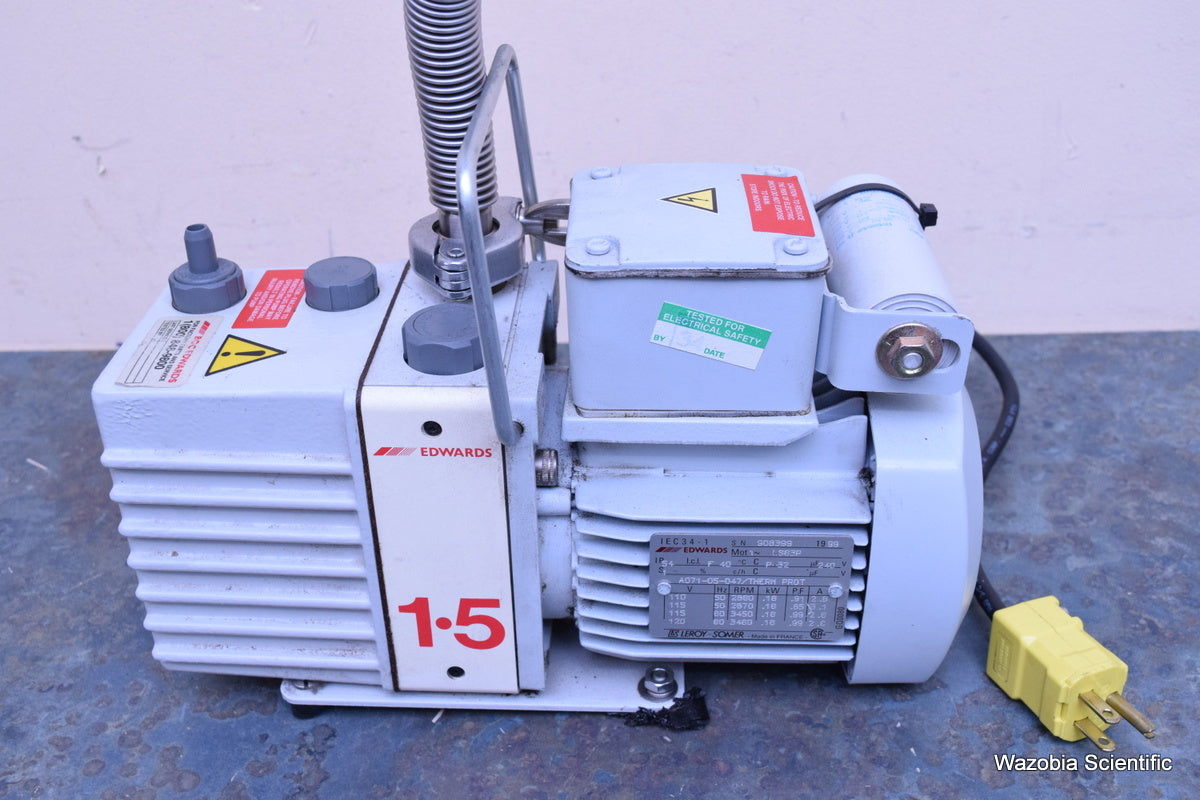 EDWARDS E2M 1.5 ROTARY VACUUM PUMP LABORATORY PUMP