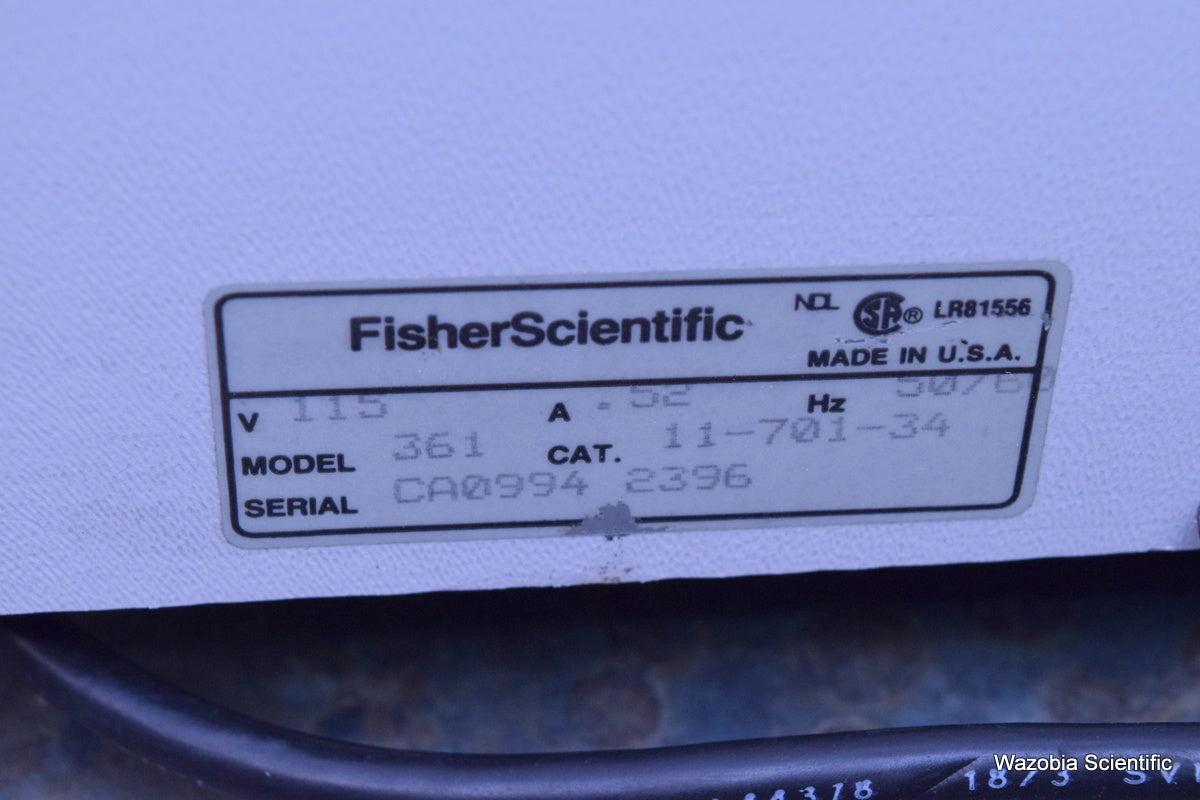 FISHER SCIENTIFIC ORBITAL SHAKER 361