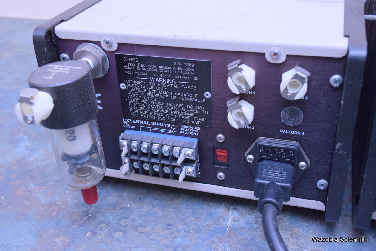 HANS RUDOLPH MANUAL VALVE SWITCHING CONTROLLER INFLATABLE BALLOON VALVE 8230