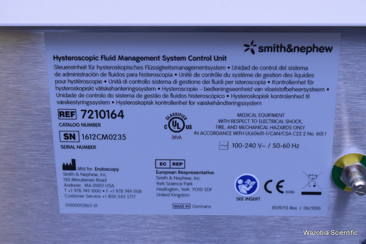 SMITH & NEPHEW ENDOSCOPY HYSTEROSCOPIC FLUID MANAGEMENT SYSTEM 7210164