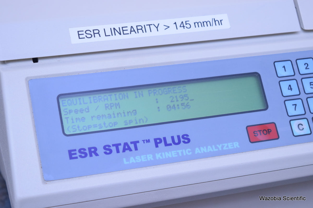 HEMA TECHNOLOGIES ESR STAT PLUS LASER KINETIC ANALYZER HT2001
