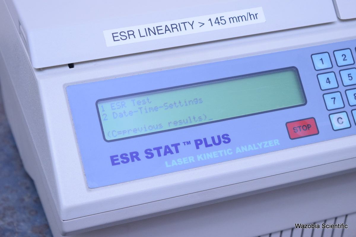 HEMA TECHNOLOGIES ESR STAT PLUS LASER KINETIC ANALYZER HT2001