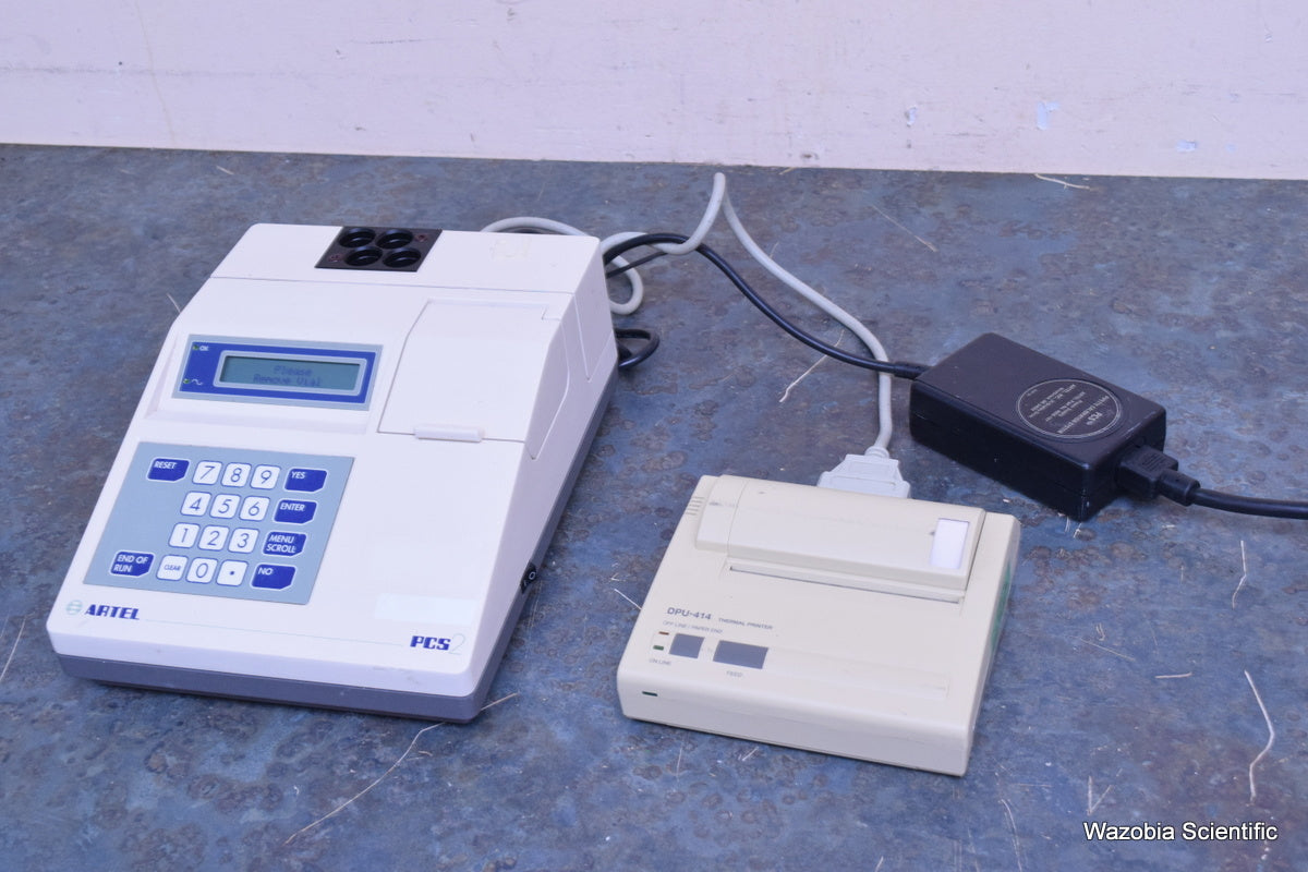 ARTEL PCS 2  PCS2 PIPETTE CALIBRATION SYSTEM DPU-414 THERMAL PRINTER