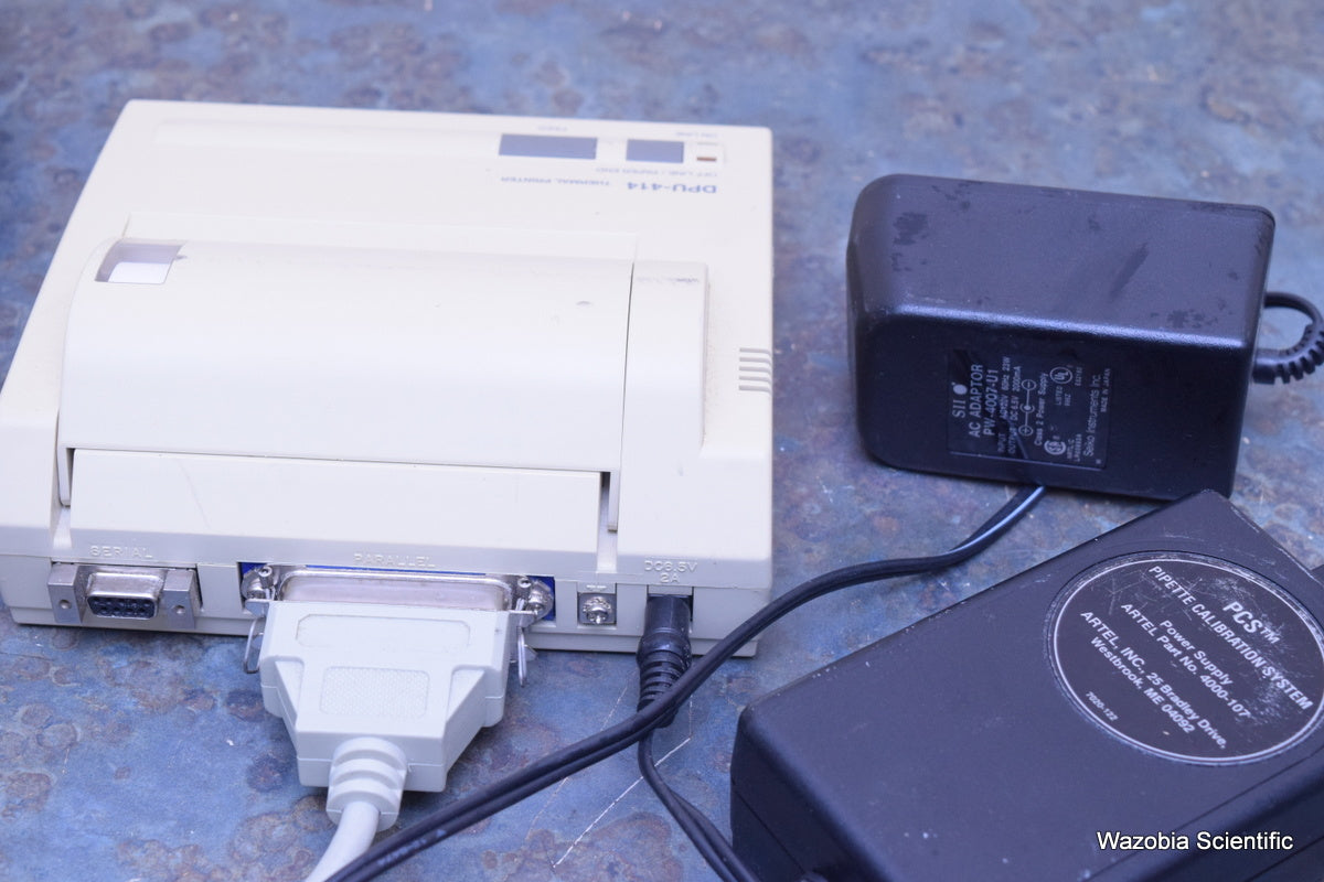 ARTEL PCS 2  PCS2 PIPETTE CALIBRATION SYSTEM DPU-414 THERMAL PRINTER