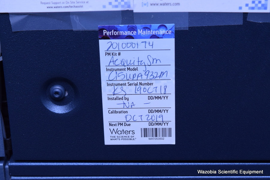 WATERS ACQUITY UPLC ULTRA PERFORMANCE LC TUV DETECTOR SAMPLE BINARY SOLVENT MANA