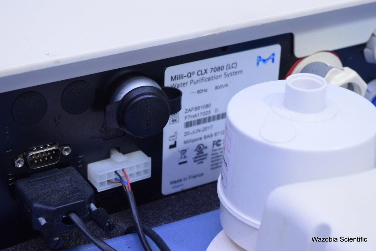 MILLIPORE MILLI-Q CLX 7080 WATER PURIFICATION SYSTEM ZAFS61080