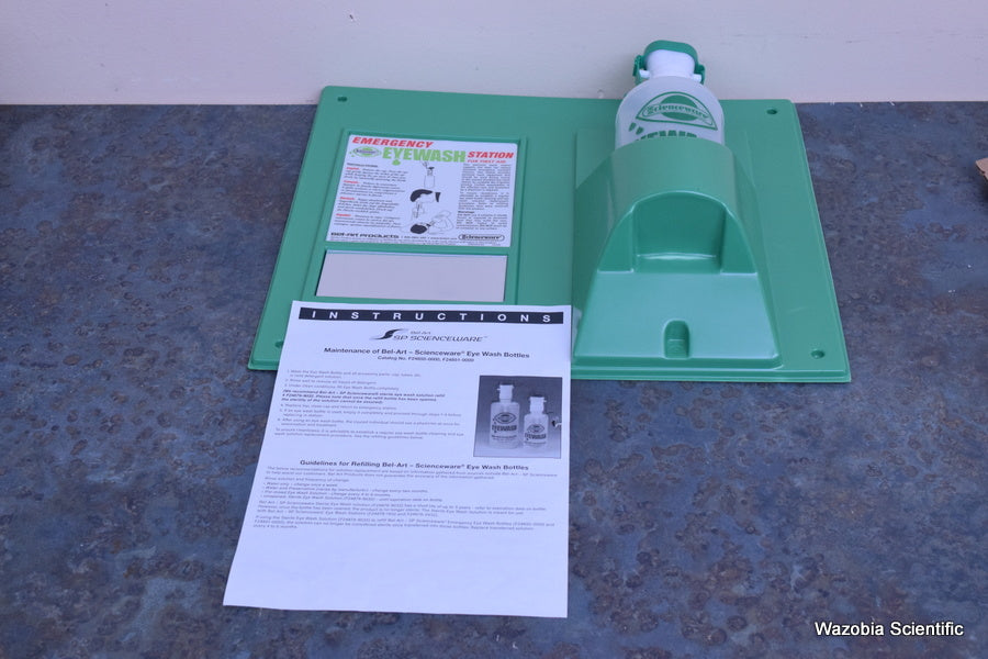 SCIENCE WARE EMERGENCY EYEWASH FIRST AID SAFETY STATION 24868-0000 SINGLE BOTTLE