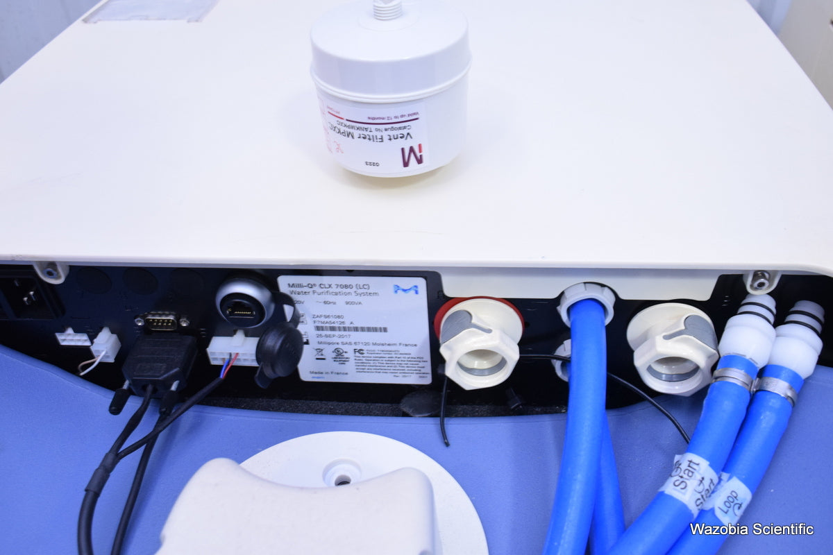MILLIPORE MILLI-Q CLX 7080 WATER PURIFICATION SYSTEM ZAFS61080