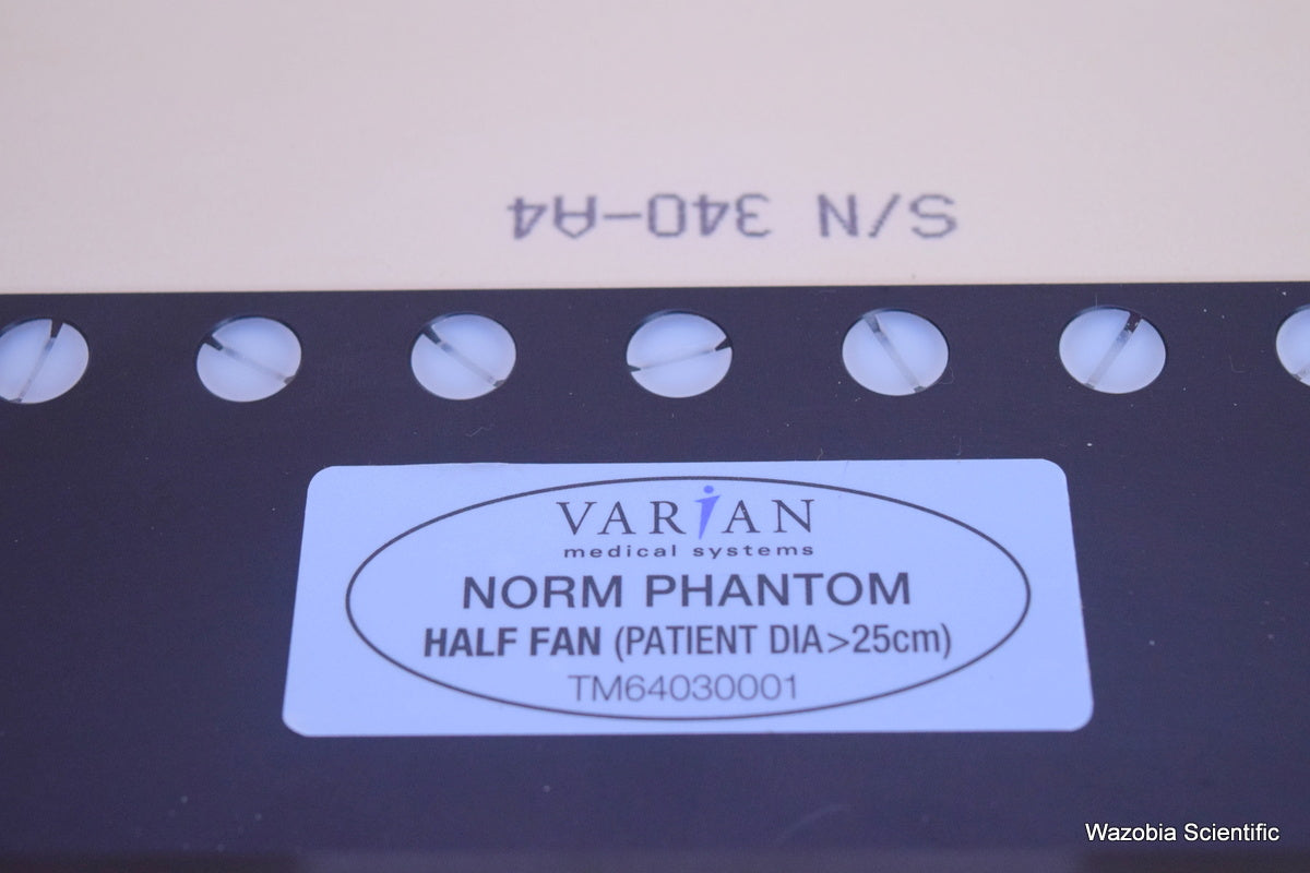 VARIAN NORM PHANTOM HALF FAN TM64030001 RADIOLOGY ONCOLOGY