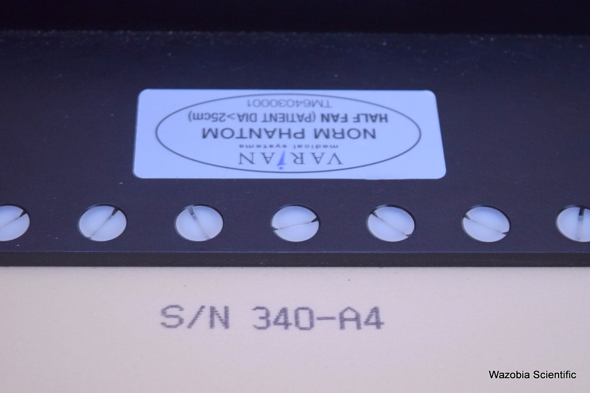 VARIAN NORM PHANTOM HALF FAN TM64030001 RADIOLOGY ONCOLOGY