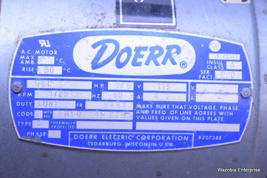 FISHER SCIENTIFIC DOERR LABORATORY PUMP