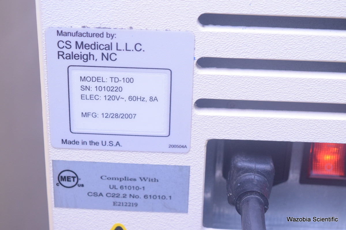 CS PCI MEDICAL TD-100 TEE PROBE DISINFECTOR