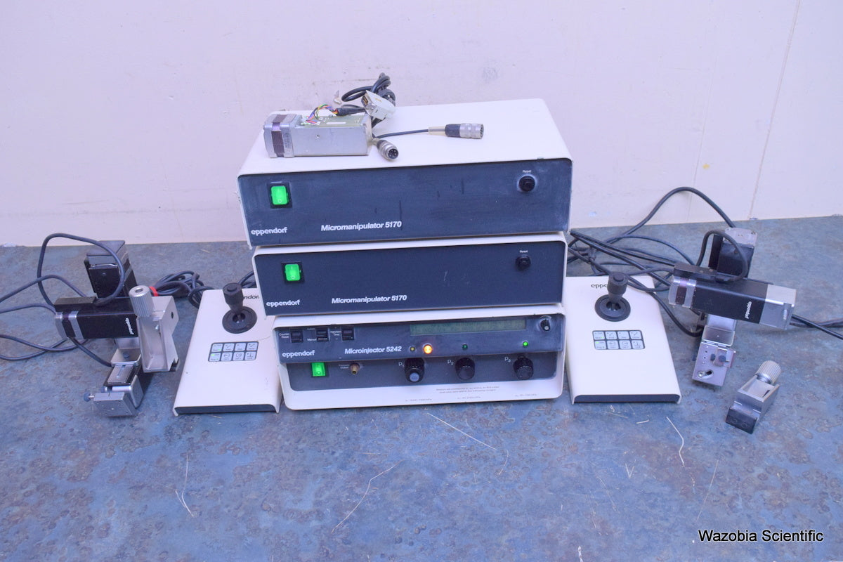 EPPENDORF  MICROMANIPULATOR 5170 MICROINJECTOR 5242